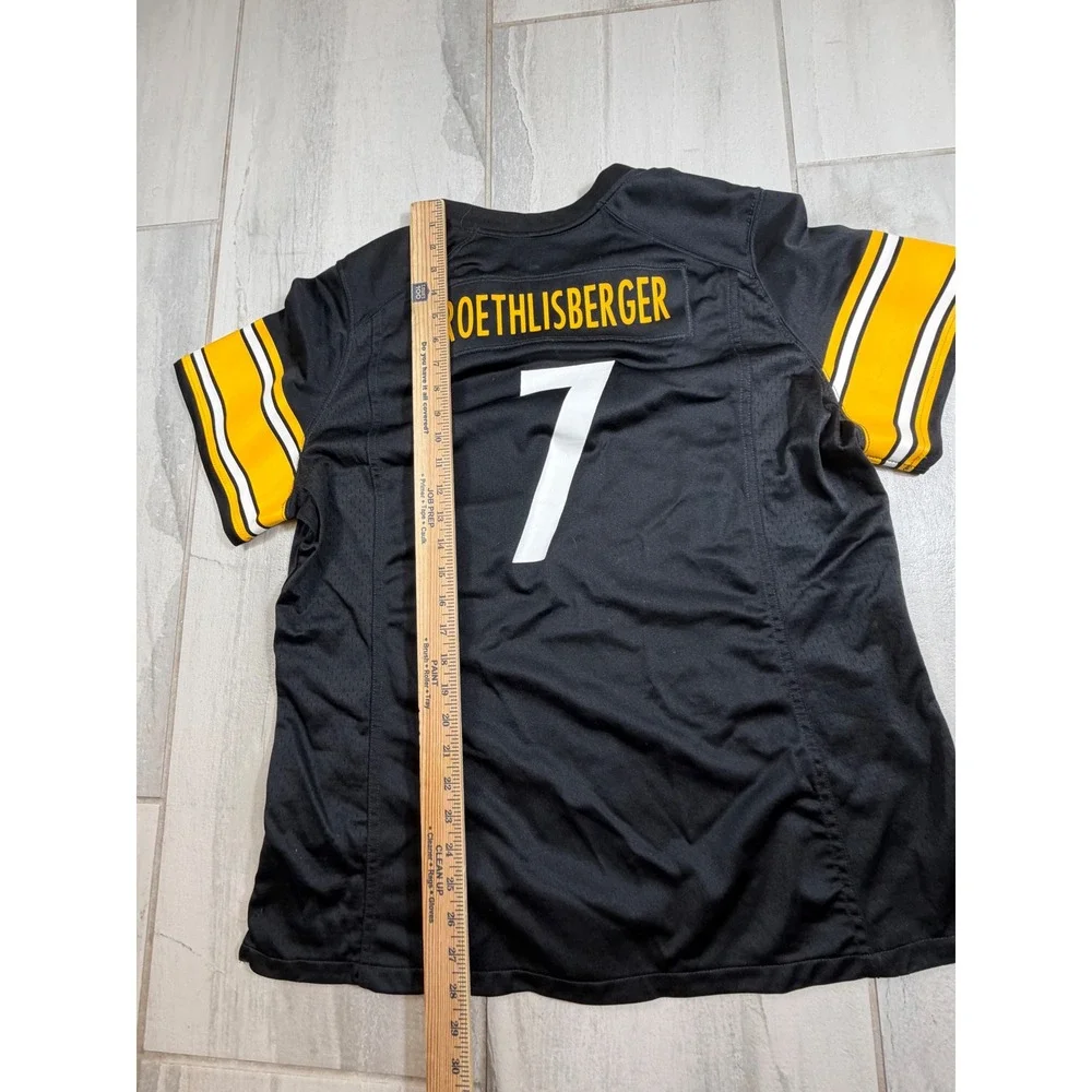 Nike NFL Pittsburgh Steelers Ben Roethlisberger 7 Jersey Black Womens XXL